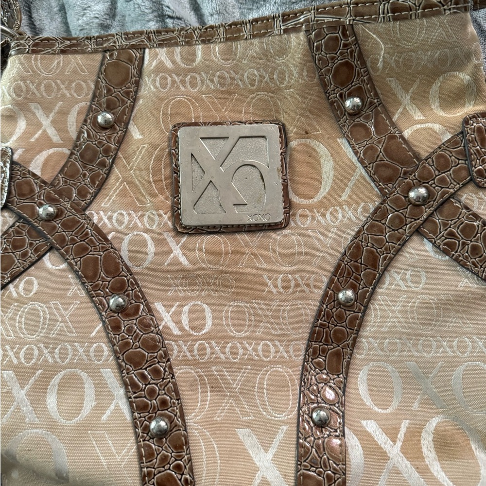 XOXO Tan and Brown Handbag